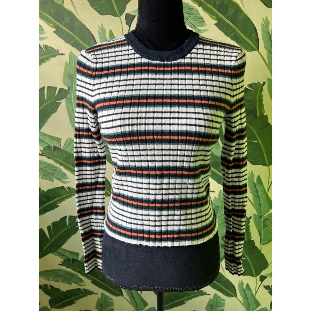 Forever 21 Contemporary Striped Sweater Women Large Multicolor